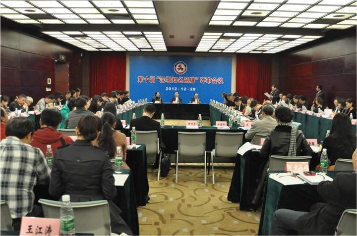 第十届“深圳知名品牌”评审会现场